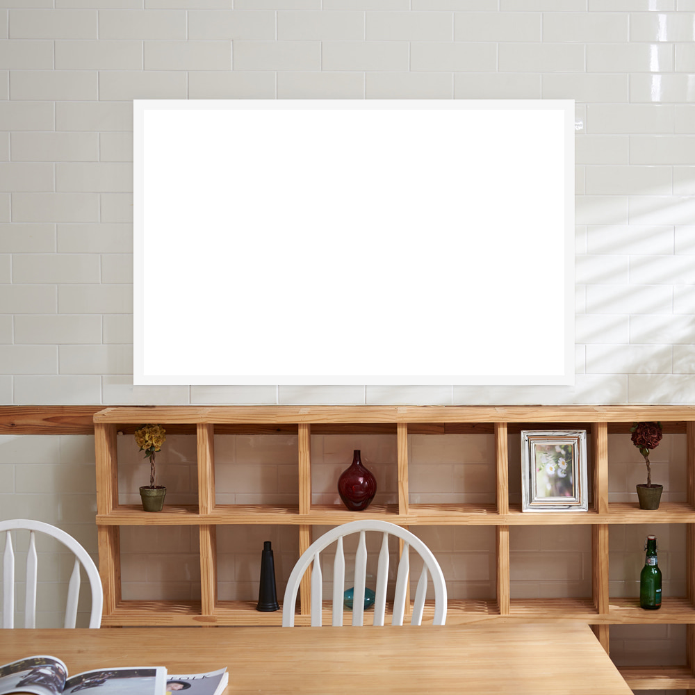 스크린 유리칠판 인테리어형/코너비드형 (빔프로젝터 사용, 판서 가능) 3,500,000원