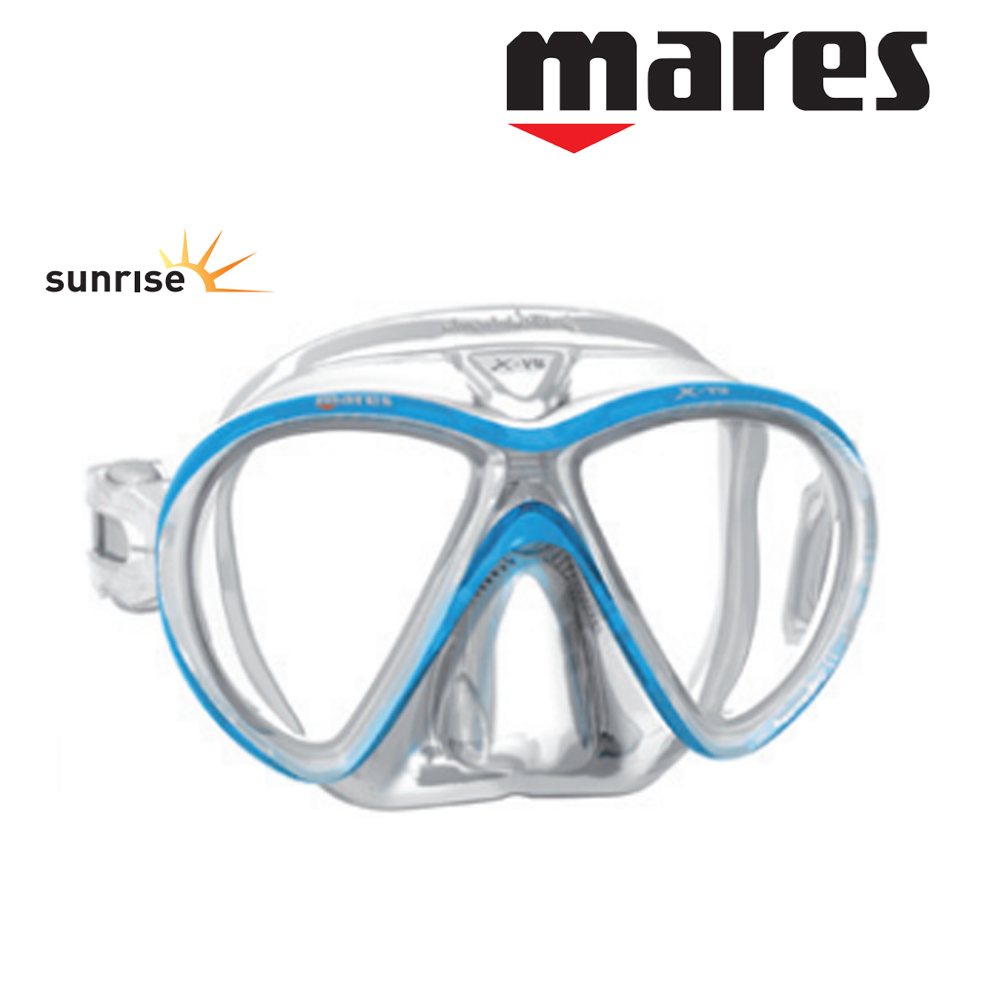 마레스 마스크 수경 스노클링 X-뷰 리퀴드스킨 썬라이즈 아시안핏 바다수영 프리다이빙 스쿠버다이빙 스킨스쿠버, 밝은파랑 108,000원