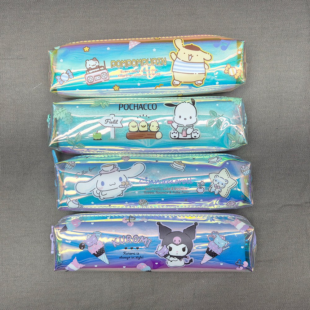 산리오 7000 산리오캐릭터즈 홀로그램 슬림사각 필통 정품 시나모롤 쿠로미 푸차코 폼폼푸린 8,600원