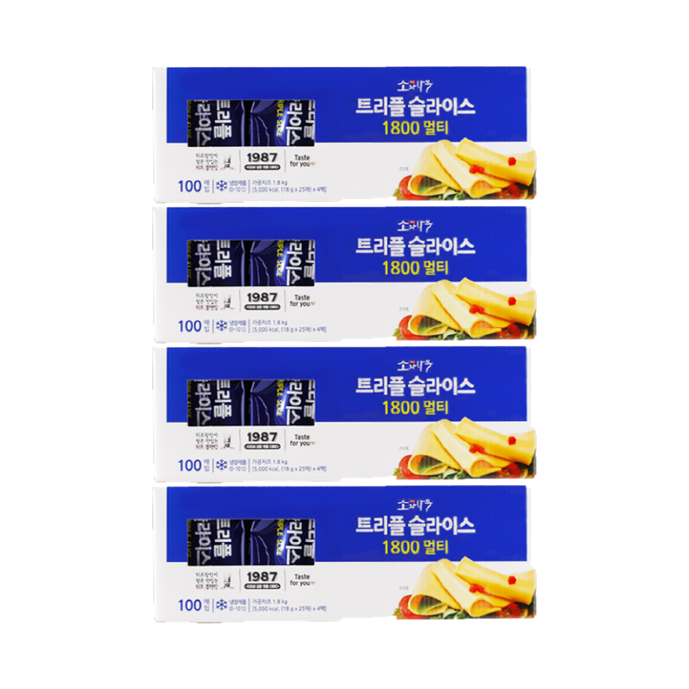 동원 소와나무 트리플 슬라이스치즈, 1.8kg, 4개 81,890원