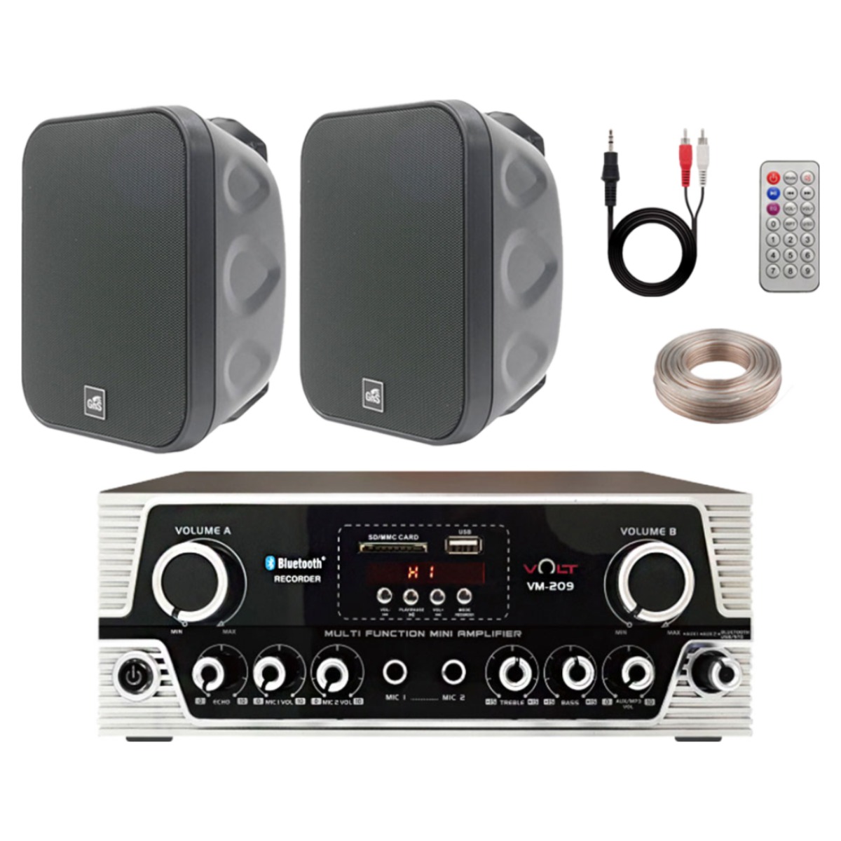 블루투스 매장용 카페 앰프 + 벽걸이 미니 앰프 스피커 세트 [케이블2종포함] 270,000원