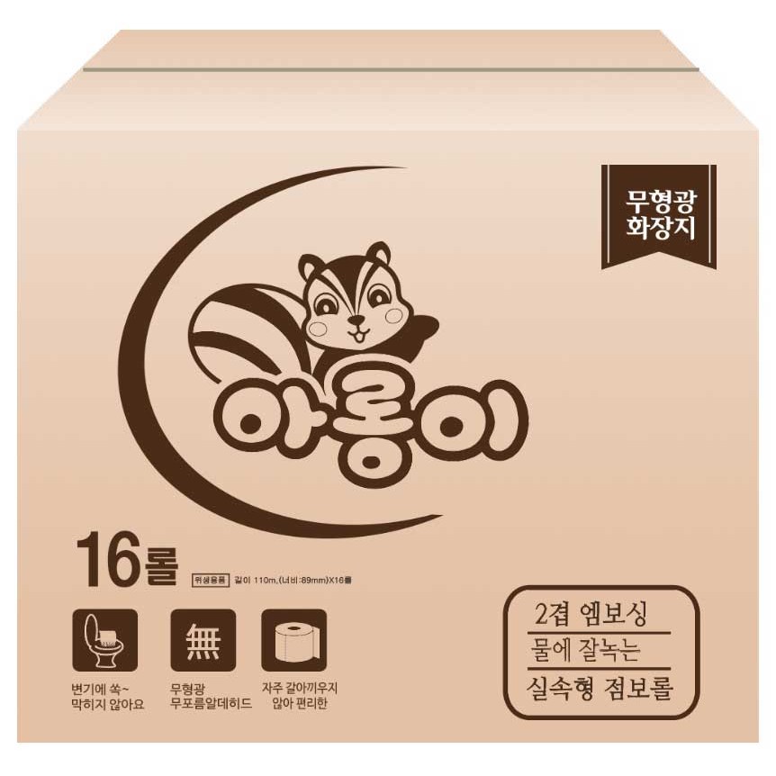 한아름산업 2겹 점보롤, 1개, 16개입 21,500원