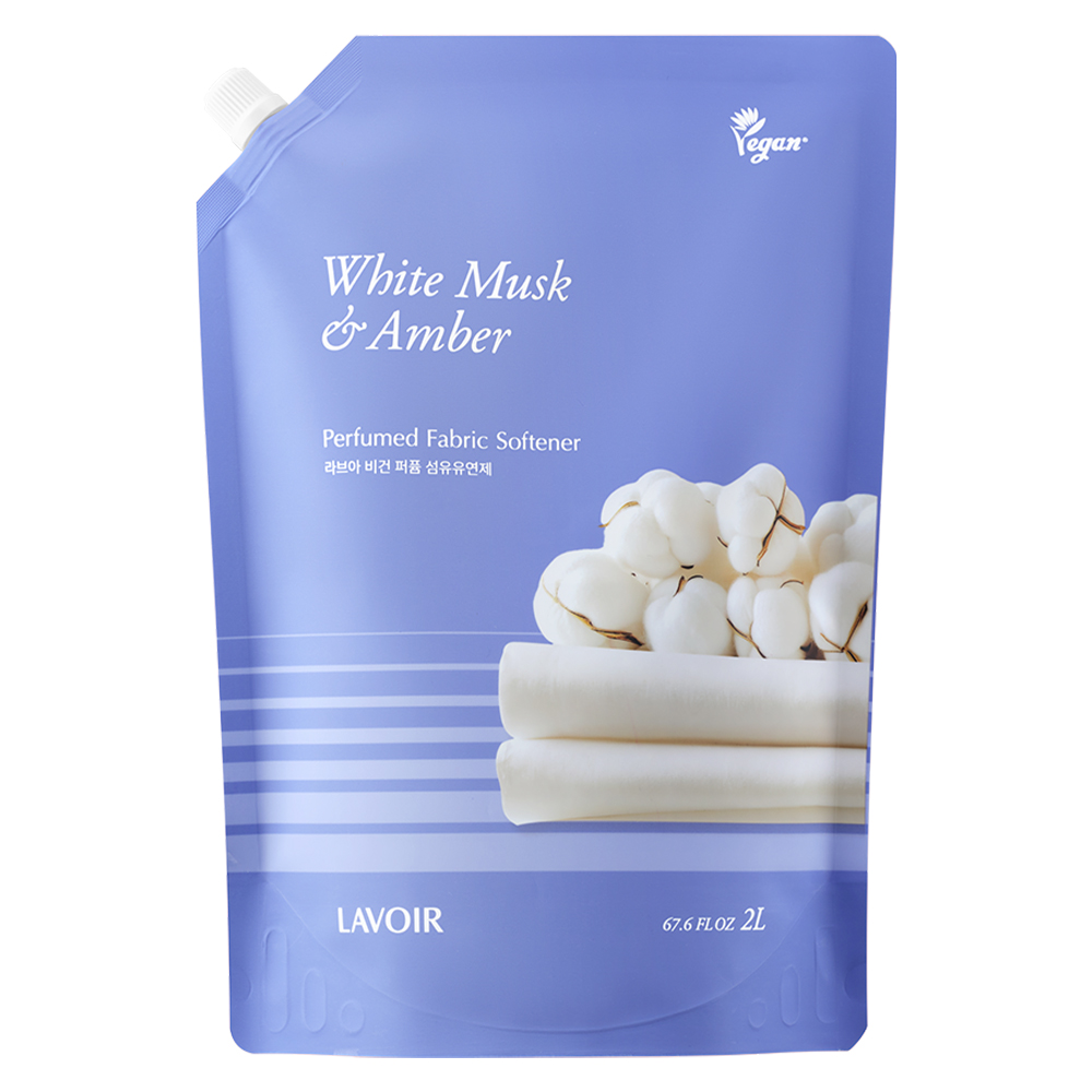 [비건라이프] 라브아 고농축 퍼퓸드 액체 섬유유연제 화이트머스크 앤 앰버 리필, 2L, 1개 20,000원