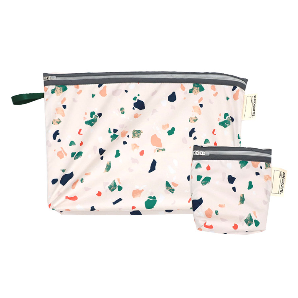 베베슈에뜨 유아용 방수 약파우치 + 도시락 파우치 세트, 테라조 13,310원