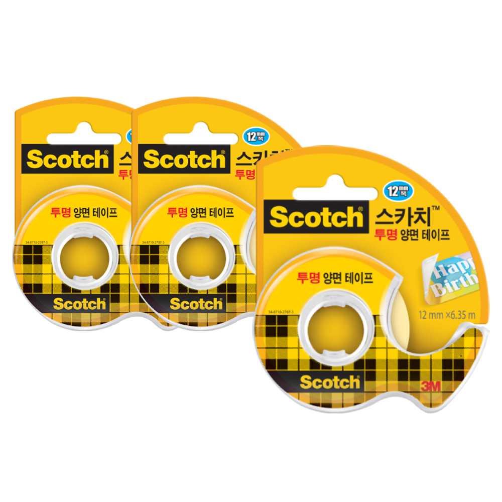 스카치 양면 테이프 디스펜서 136 12mm x 6.35m 6,640원