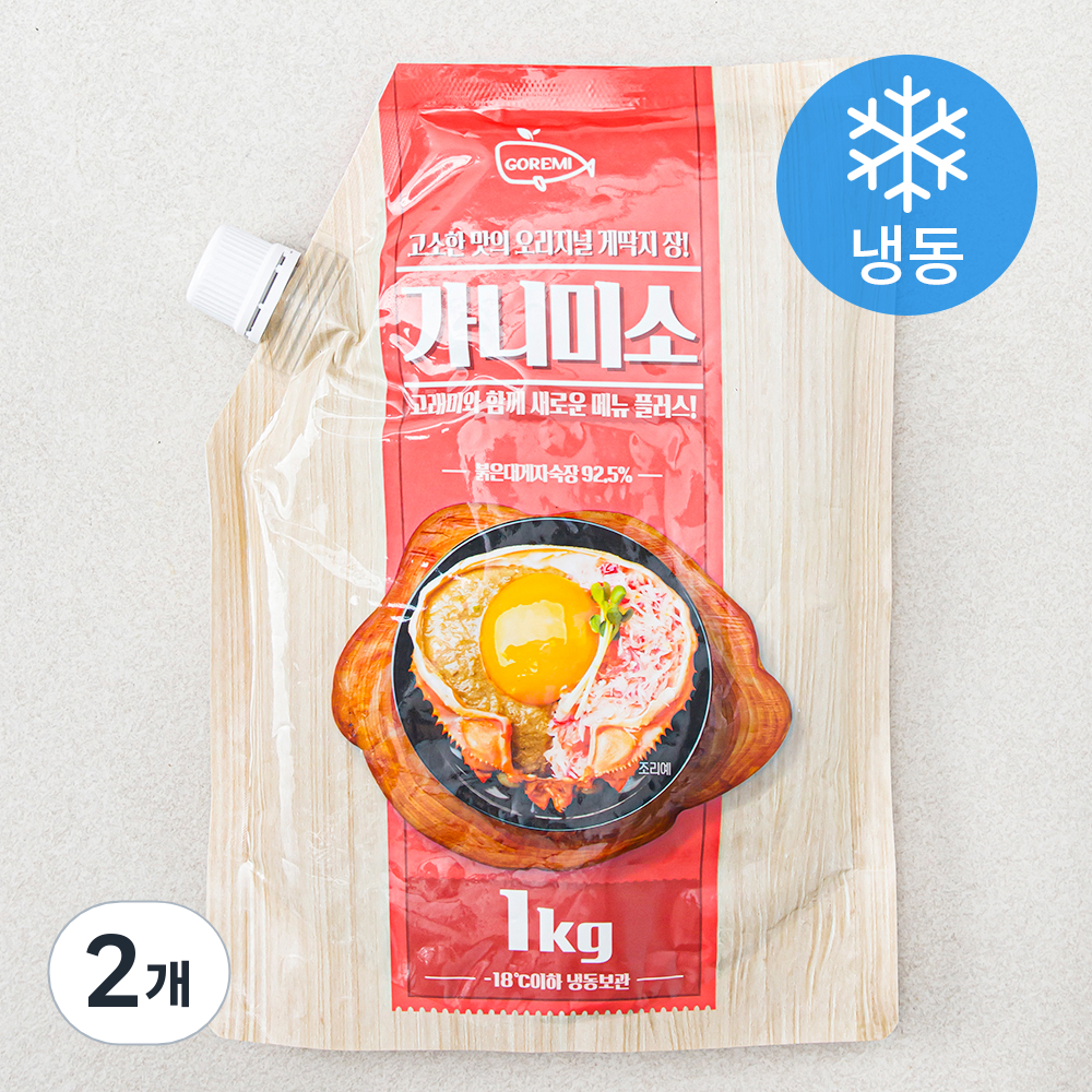 [로켓프레시] 고래미 가니미소 게딱지장 (냉동), 1kg, 2개 49,140원
