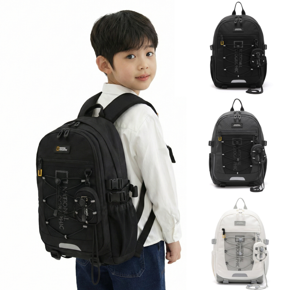 국내매장판 내셔널지오그래픽 키즈 신학기 고학년 데일리 수납형 백팩 에디 남녀공용 책가방 2025S/S 134,900원