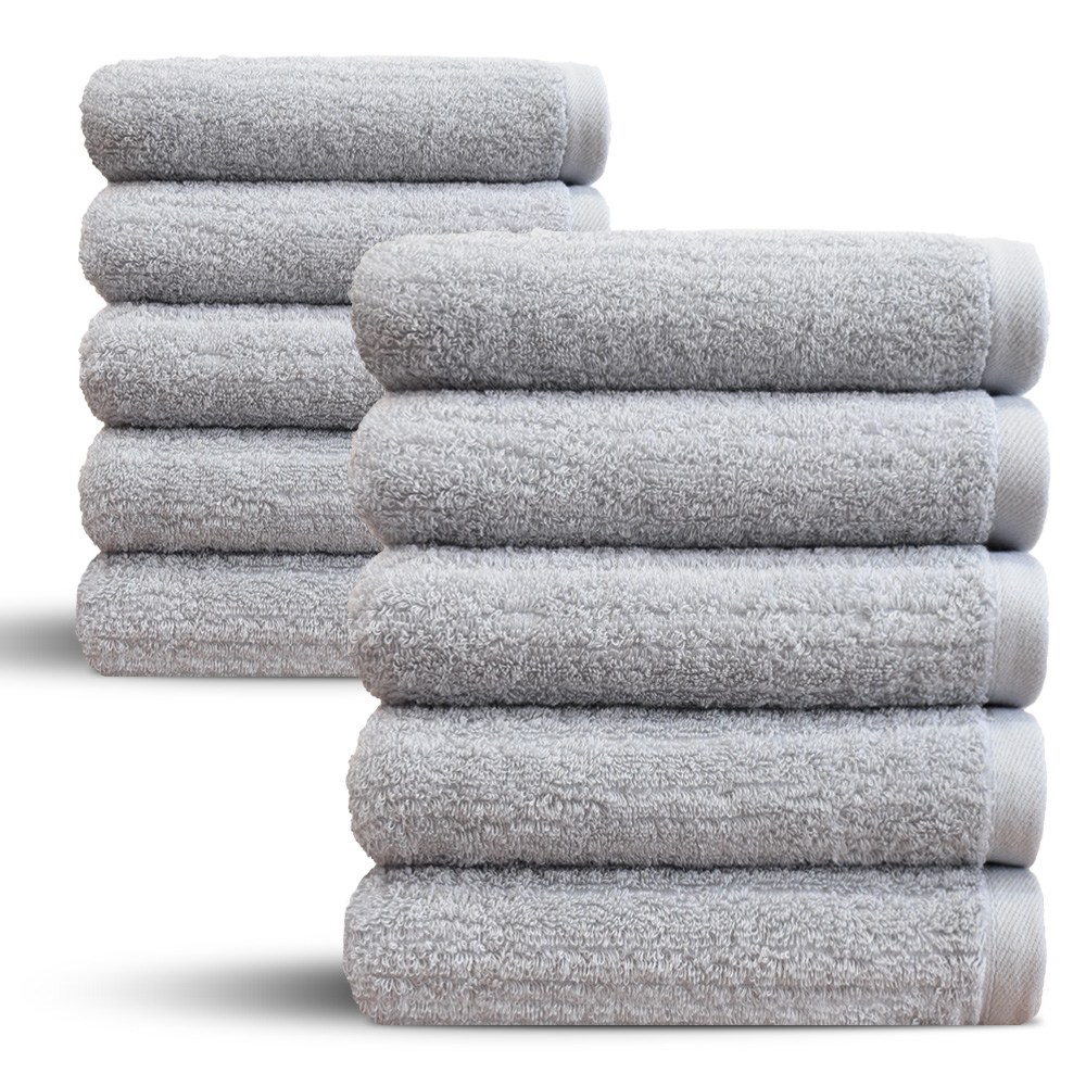 쥬련제작소 호텔수건 라인자카드 170g 40수 코마사, 그레이, 10개 31,900원