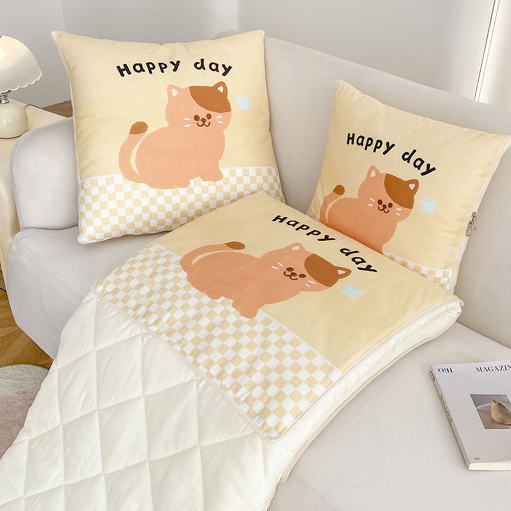 salimm 사계절 2in1 다용도 캠핑용 차박 가정용 접이식 쿠션 이불 담요 27,900원