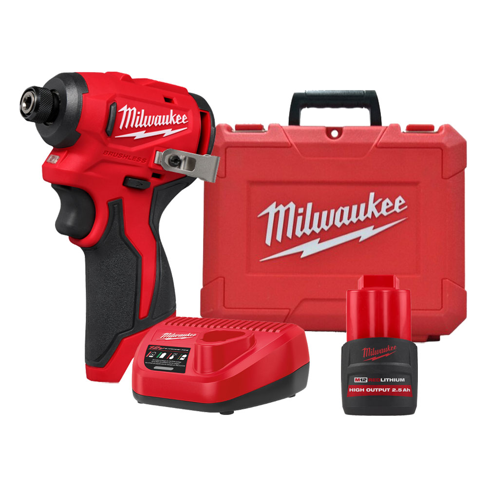 밀워키 M12 BLIDRC-251C 충전 임팩 드릴 12V 2.5Ah 고출력 배터리 1개 세트, 1개 198,000원