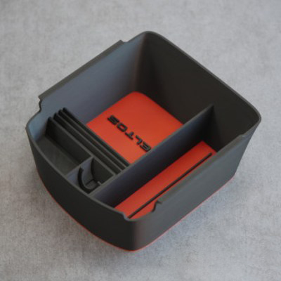 셀토스 컬러 감성 차량용 수납함 콘솔트레이, 3. Red_Black(레드_블랙), 자동식 주차 브레이크 19,400원