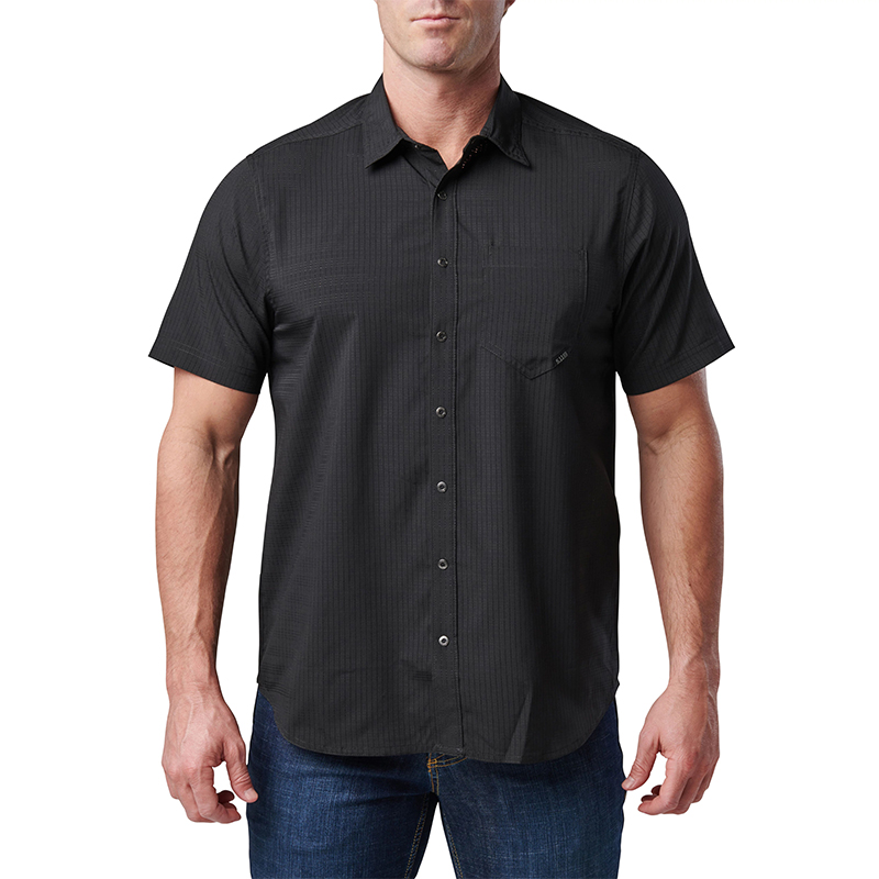 5.11 택티컬 에어리얼 반팔 셔츠(블랙) - 5.11 Tactical Aerial Short Sleeve Shirt(Black) 91,000원