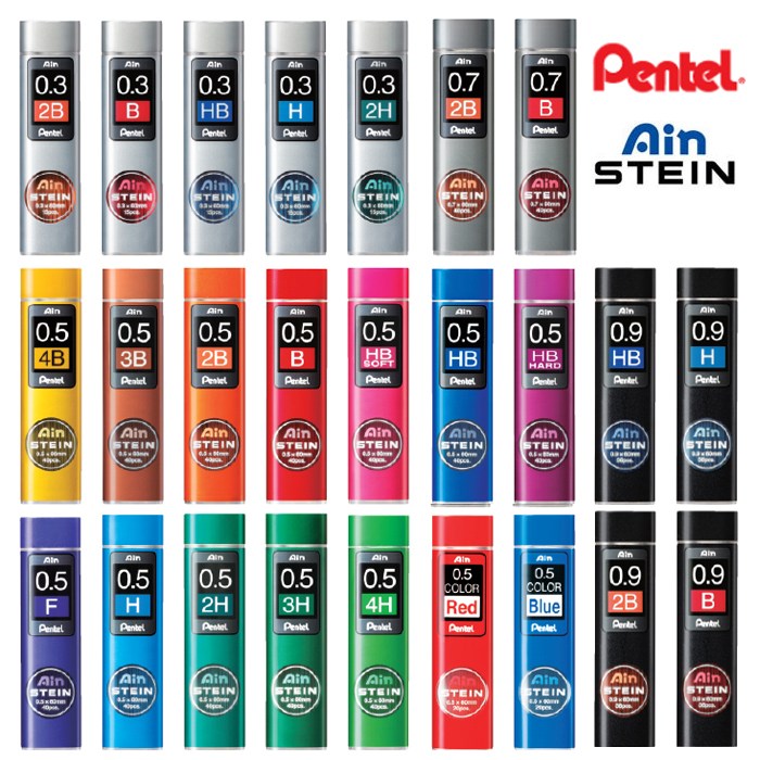 펜텔 아인슈타인 샤프심 0.5 0.3 0.7 0.9 0.4 샤프, C.아인 슈타인 샤프심(0.5mm) BL(블루) 2,800원