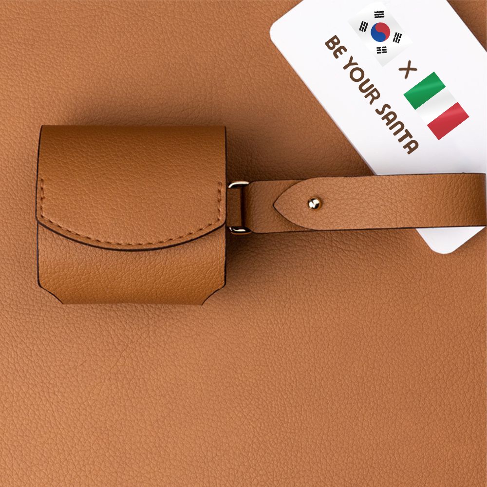 비유어산타 에어팟 3세대 가죽케이스 핸드스트랩 일체형 이태리 소재 베네치아, 새들브라운 26,390원