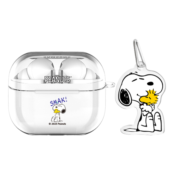 스누피 버즈라이브/버즈3/버즈3프로 클리어 케이스 +아크릴키링 세트, 빈티지 스누피 무드_입맞춤, 버즈3/버즈3프로(공용), 1개 16,500원