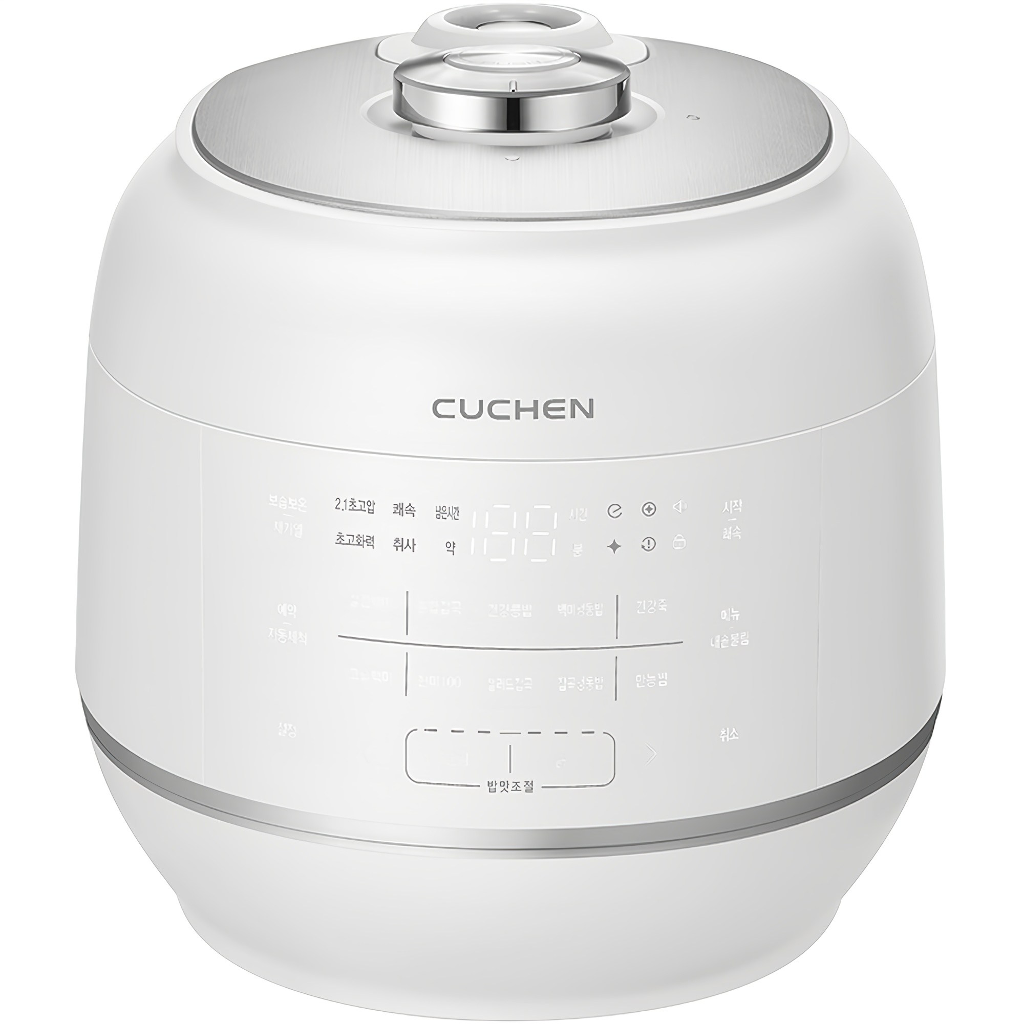 쿠첸 121 플러스 올스테인레스 전기압력밥솥 10인용, CRT-RPS1071W, NATURE WHITE 314,000원