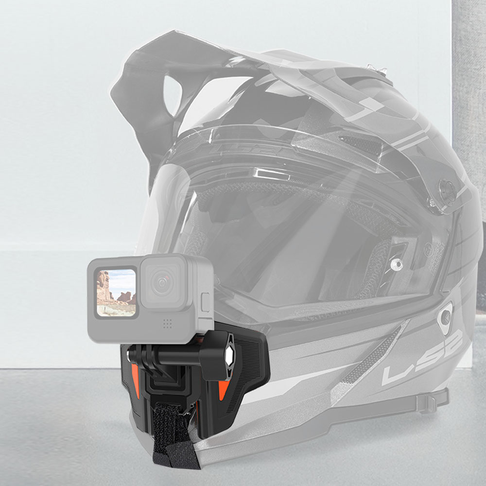 텔레신 고프로 액션캠 고급 헬멧 턱 마운트 세트 오토바이 바이크 자전거 1인칭 시점 촬영 거치대, 1개 14,490원