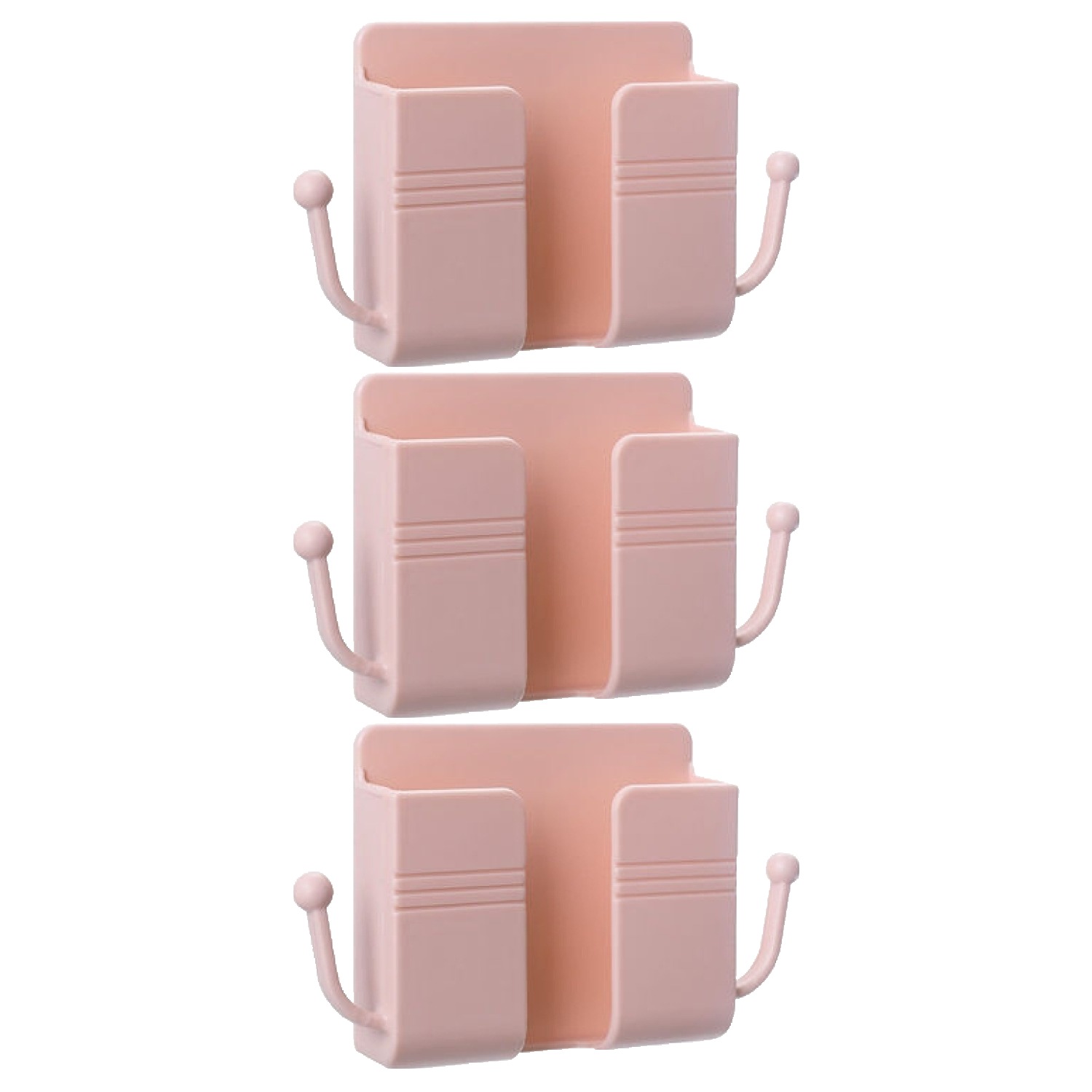 아워웍스 부착형 핸드폰 충전거치대 벽걸이 수납 정리함 4,000원