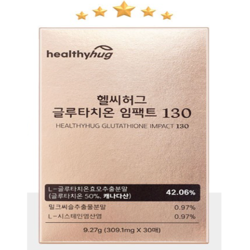 헬씨허그 글루타치온임팩트 130 필름 30매 이너뷰티 고농축함량 국내최초 HACCP인정 캐나다산 글루타치온 38,500원