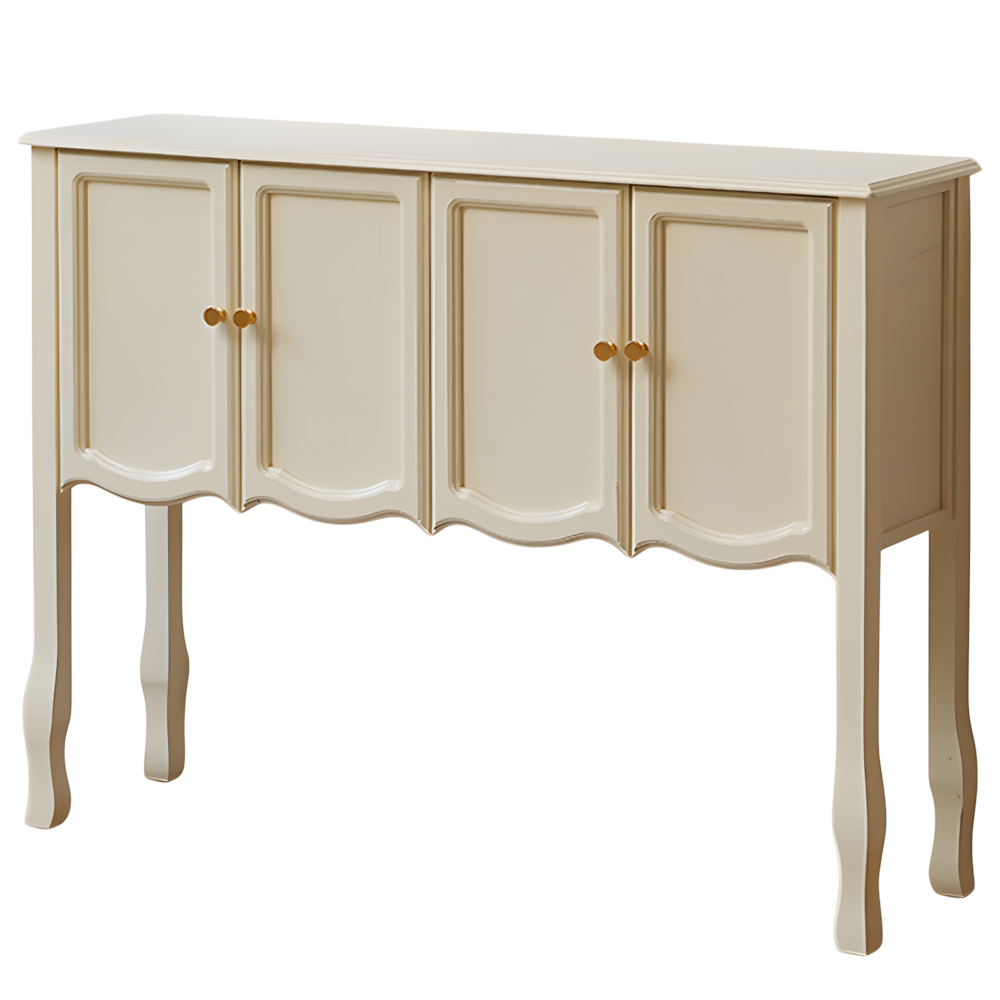 로셀린 원목 엔틱콘솔 장식장 서랍장 유럽풍 수납장, 크림아이보리 202,000원