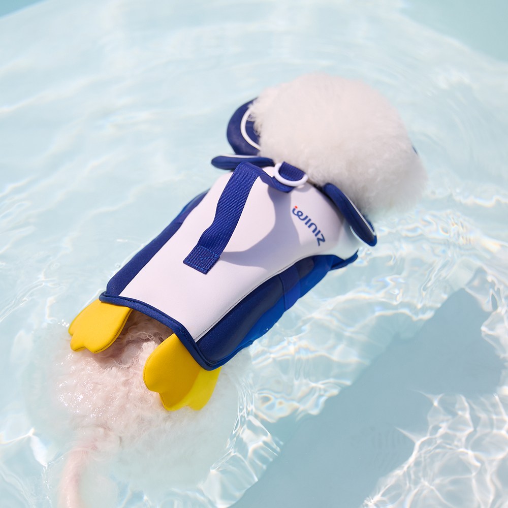 위니즈 강아지 다이버 구명조끼 네오프렌 수영복 물놀이, 마린블랙, 1개 39,800원