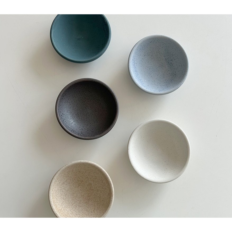 일본산 예쁜 찬기 반찬 그릇 종지 소스볼 2+2, 2세트, 아쿠아2P+블랙2P 33,500원