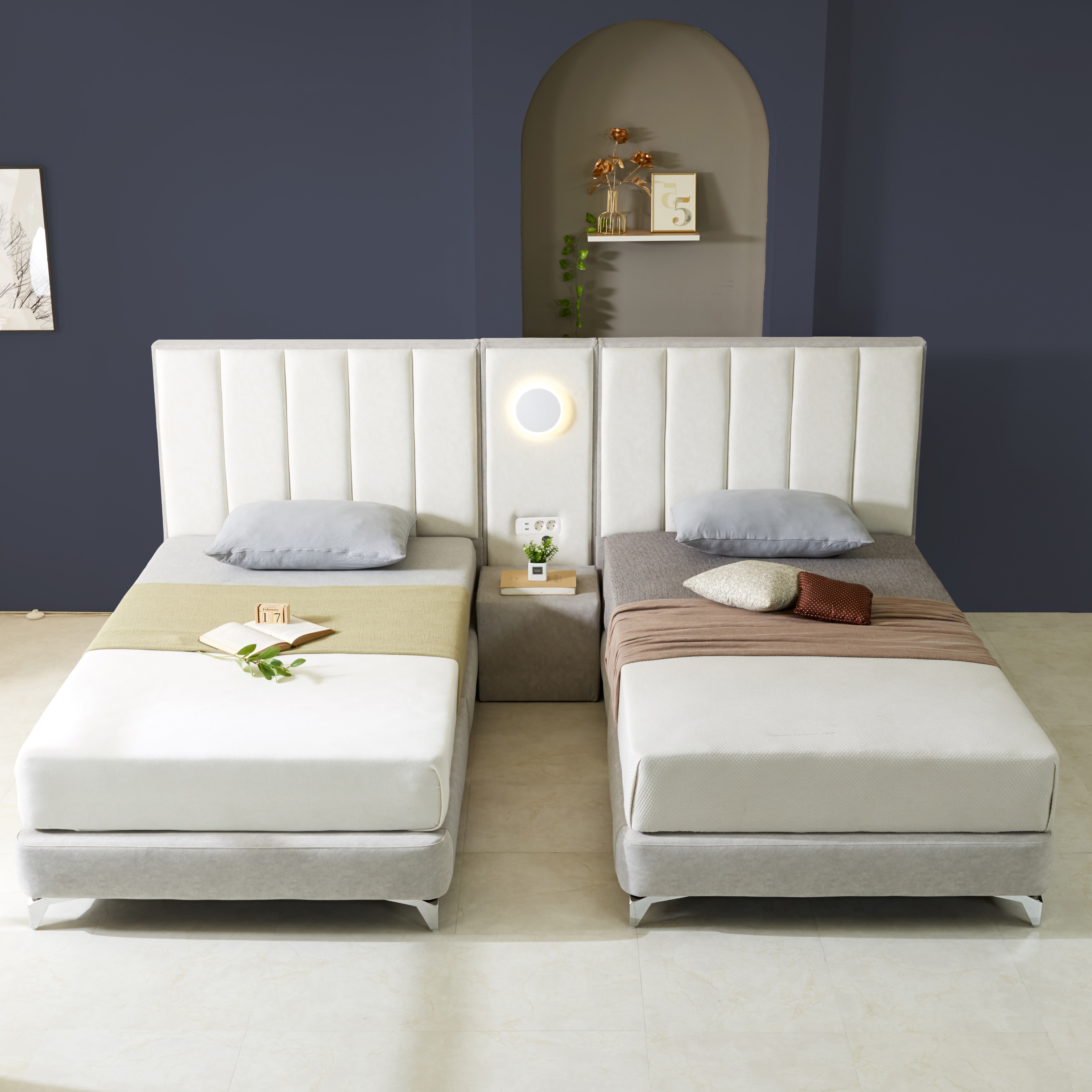 [숨결]베누스 호텔식 평상형 아쿠아텍스 조명침대 프레임 시리즈 639,000원