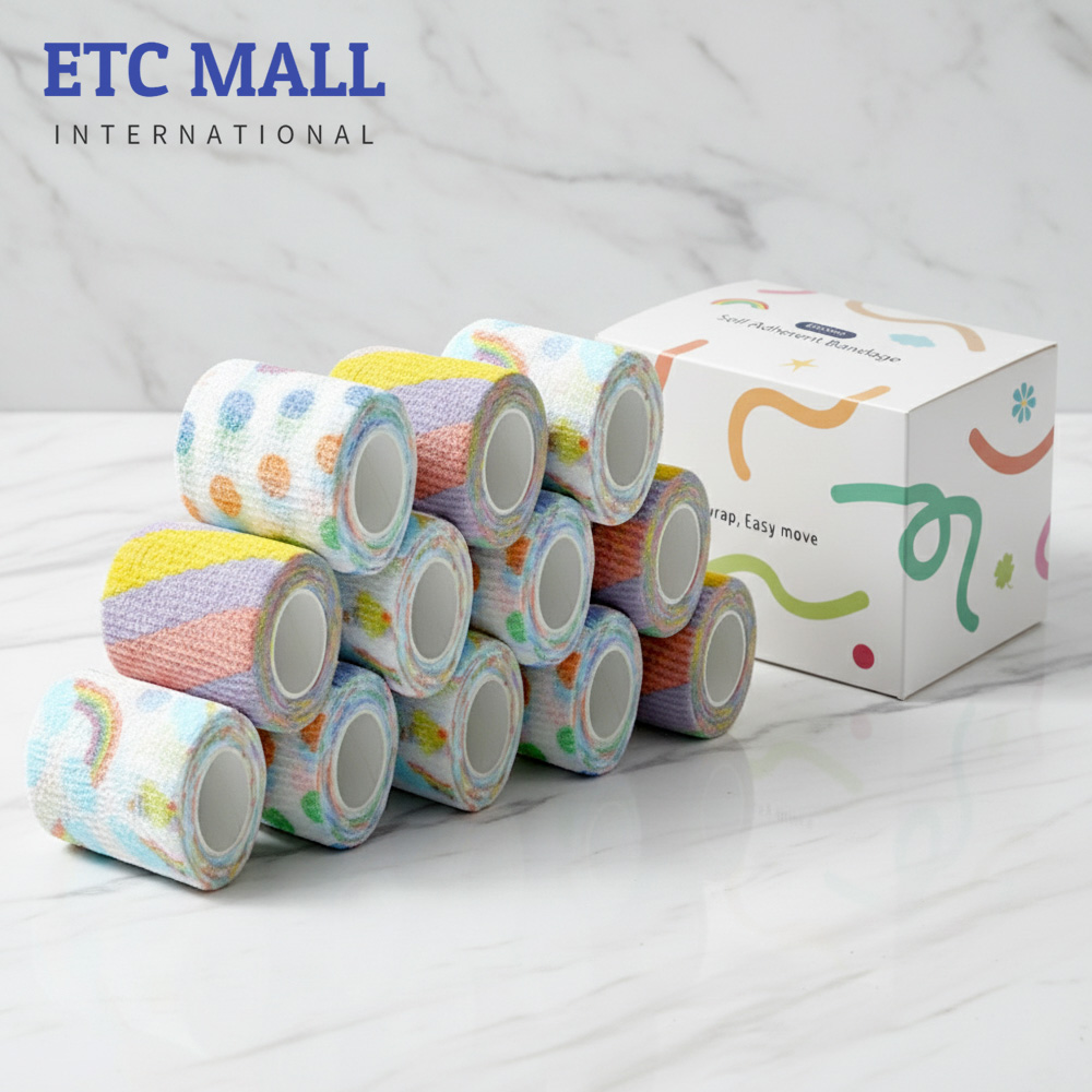 이티씨몰 자가점착 밴드 5cm 압박붕대 패턴 무늬 3종 스크류 그레이시 쓰리도트 유토피아 10+2 15,300원