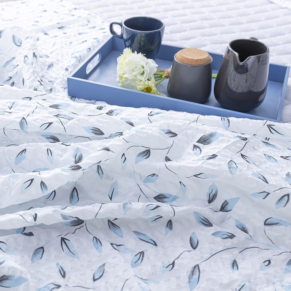 허니베딩 시원한 시어서커 여름 홑이불 Q, 블라썸 블루 19,500원