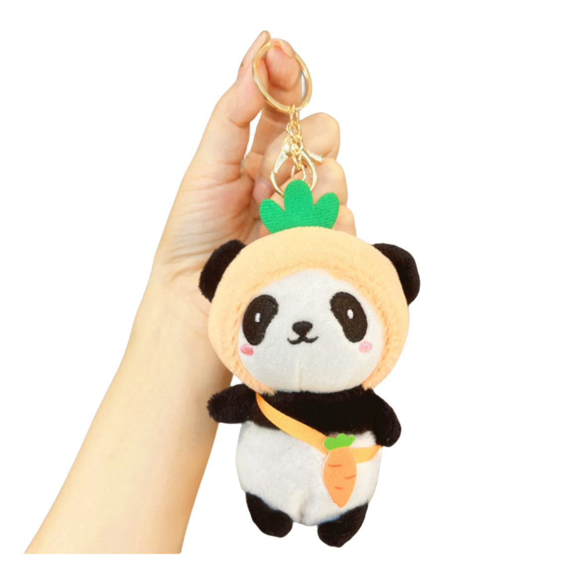 대어 귀여운 판다 인형 가방 키링+열쇠고리, 노란, 1개 7,200원