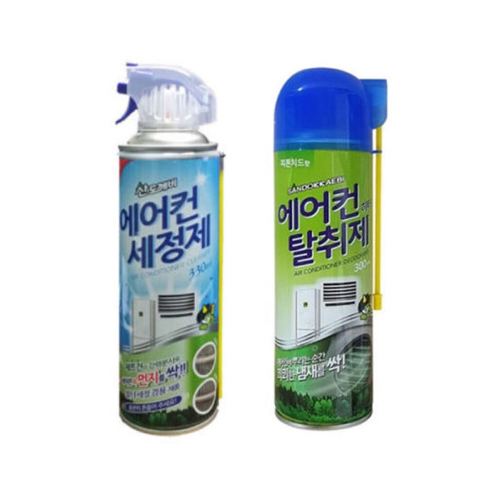 2개 에어컨 세정제 330ml+에어컨 탈취제 300ml 냄새 제거 스프레이 15,680원