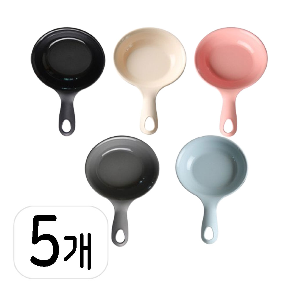 레몬글라스 국내생산 슬림 손잡이 앞접시 세트, 혼합색상, 5개, 타원형 10,900원