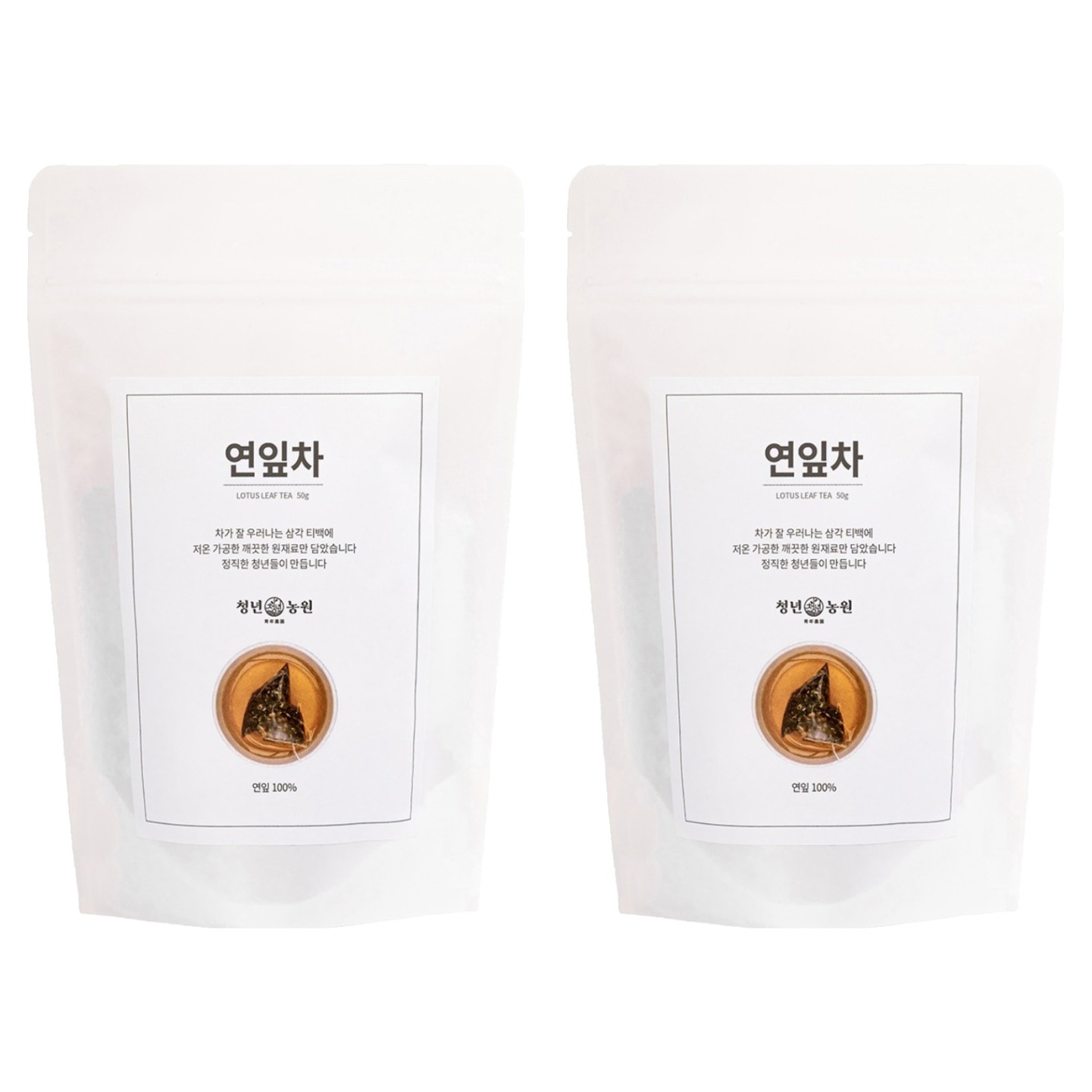 청년농원 저온가공 연잎차 삼각티백 25,800원