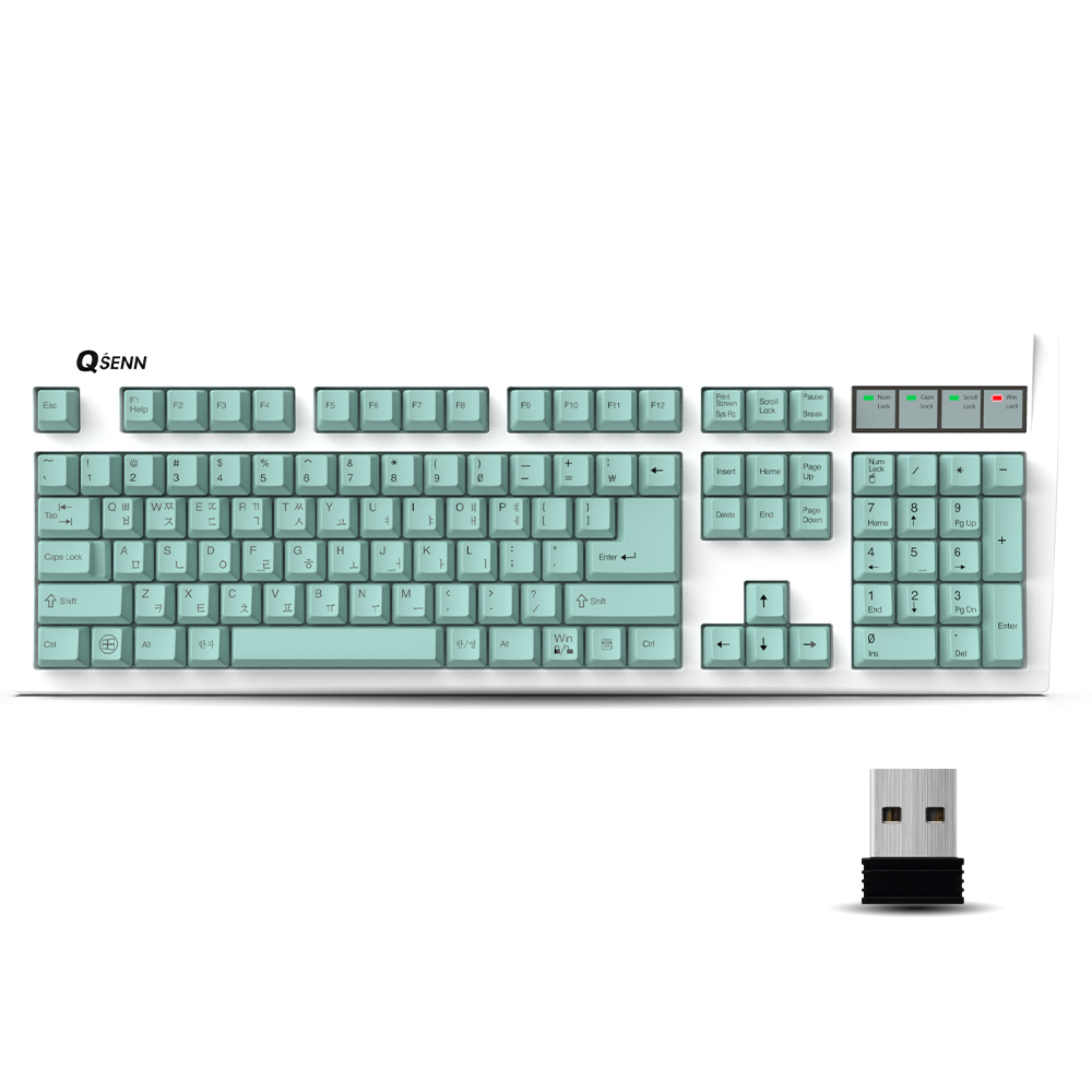 큐센 멤브레인 무선 일반형 키보드, 민트, SEM-DT35W 17,150원