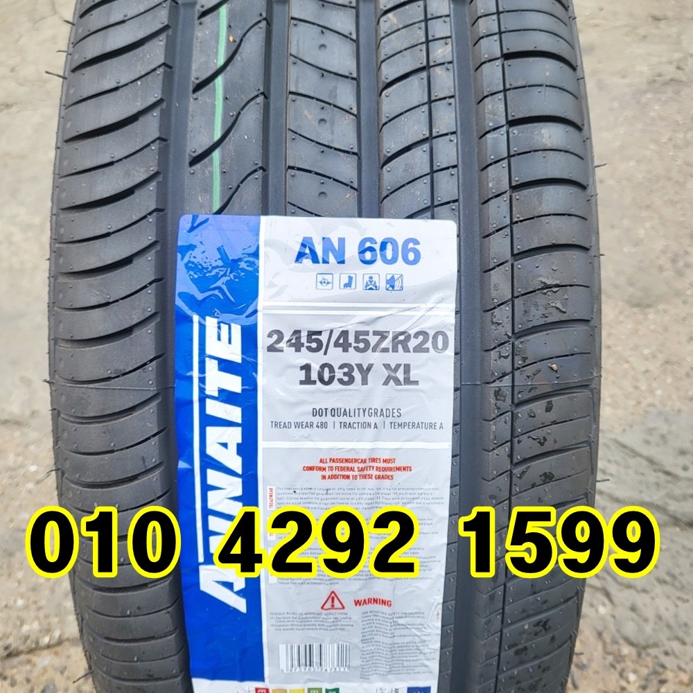 정품 신품타이어 245/45R20 랜드로버 이보크 BMW X3 디스커러비 쉐보레 카마로 2454520타이어, 1개 100,000원