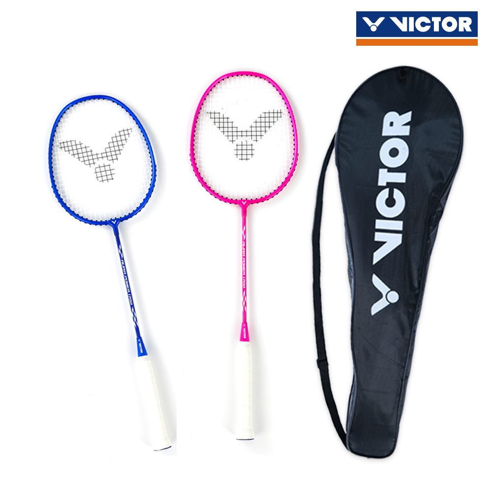 [빅터]AURA 파워1700 가벼운 배드민턴 라켓 세트 채 2자루 입문용 어린이 초등학생 19,800원