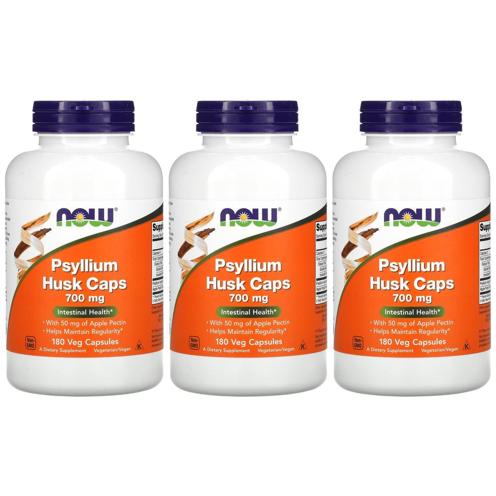 [2+1] Now Foods 나우푸드 차전자피 700mg 180정 식이섬유 사과 펙틴 실리엄 허스크 철분 칼륨 Psyllium Husks 베지캡슐 3개 65,000원