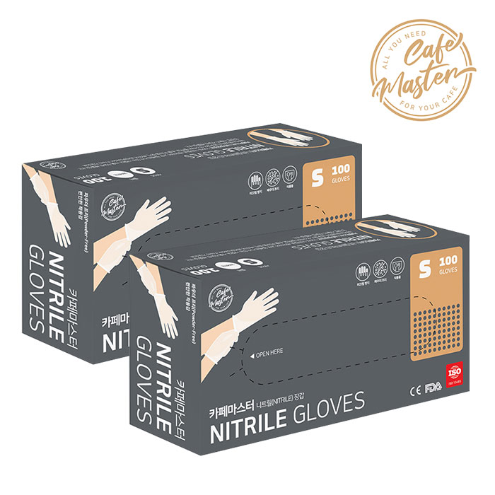 카페마스터 니트릴 장갑 S 100매x2박스 20,190원