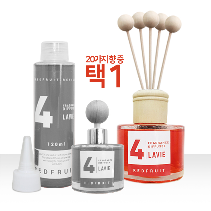 허브타임 라비에 실내 디퓨저 방향제 20종 (120ml), 라비에 실내용 14.유칼립투스, 1개 23,750원