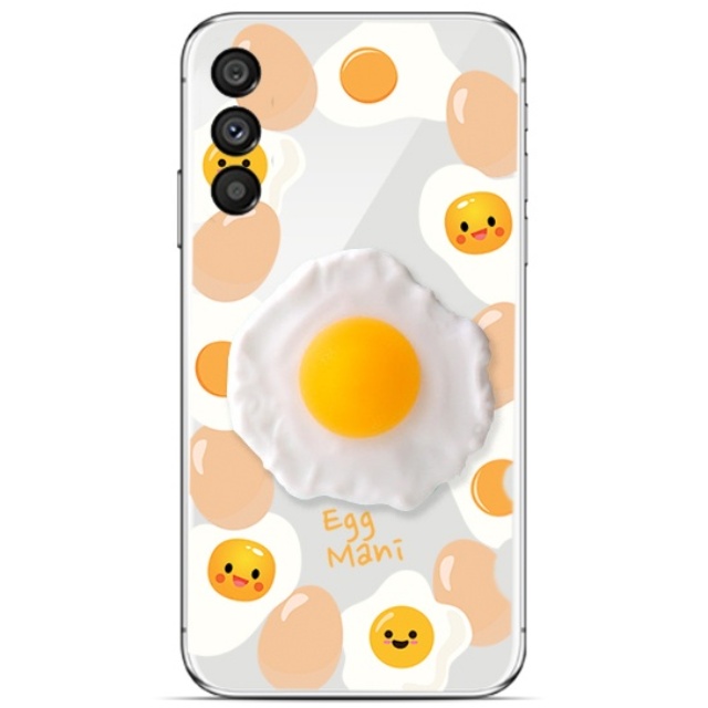 바비듀 계란 후라이 스마트톡 케이스 그립 손잡이 거치대 갤럭시 와이드8 A16 S25 A17 점프4 9,700원