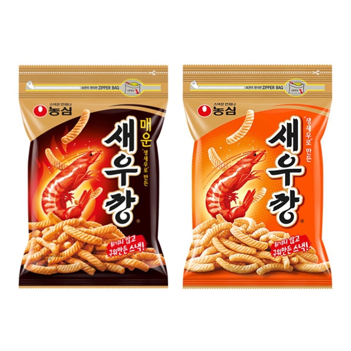 농심 대용량 새우깡 (오리지널400g + 매운맛 400g) 과자 간식 스낵, 1세트, 400g 13,300원