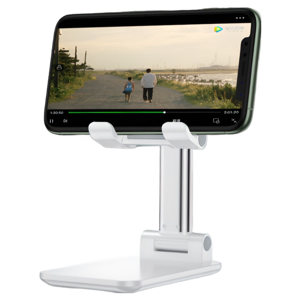 리빙홈 탁상용 접이식 스마트폰 핸드폰 거치대, 화이트, 1개, 단일상품 2,990원