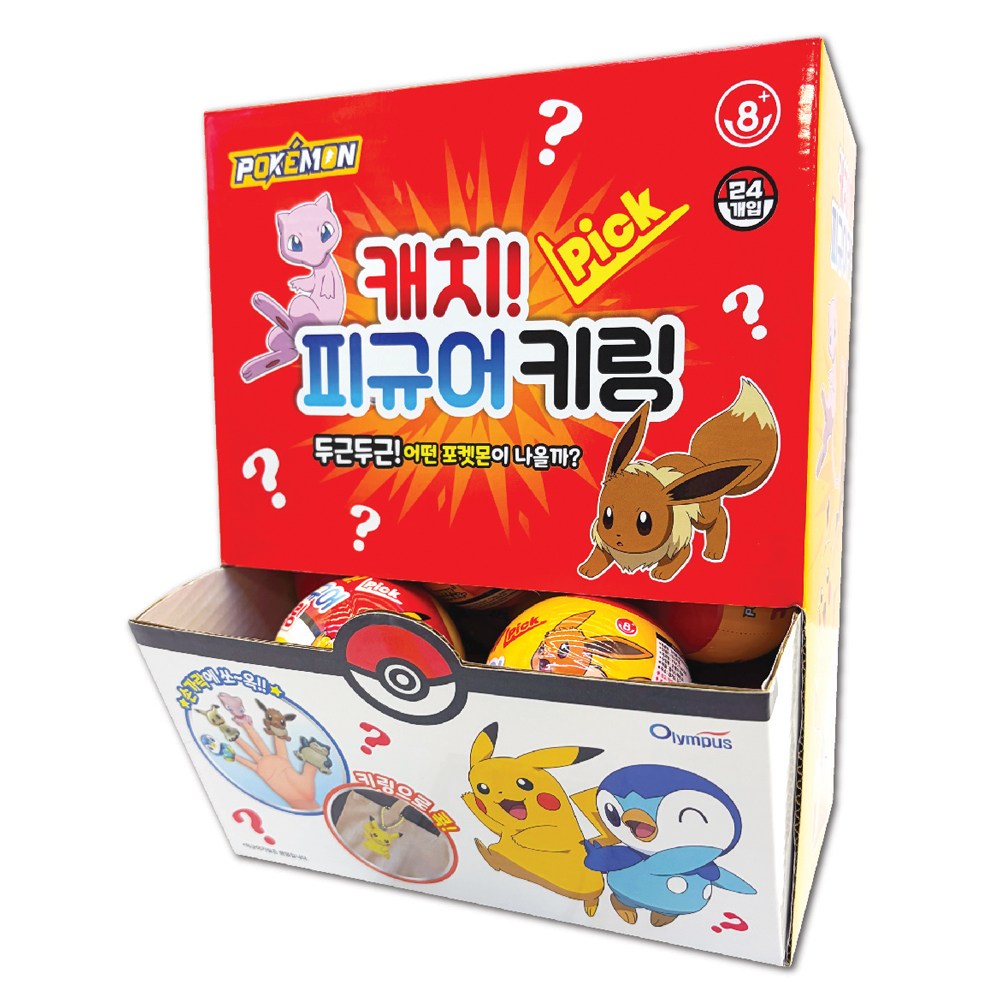 포켓몬 캐치 PICK 피규어 캡슐 키링 손가락 인형 68,750원