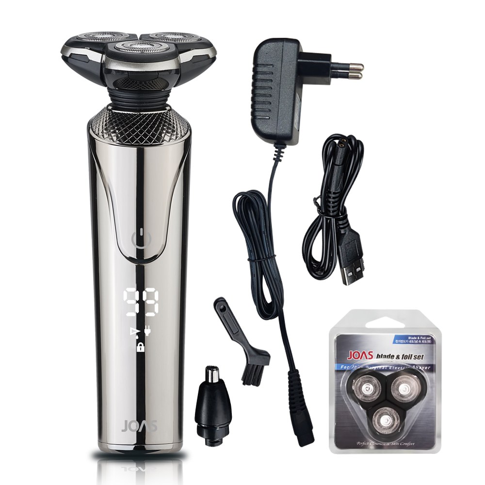 조아스 전기면도기 3중날 생활방수 JR-5690 4종세트 (본품+날망+어뎁터+콧털제거기) 39,900원