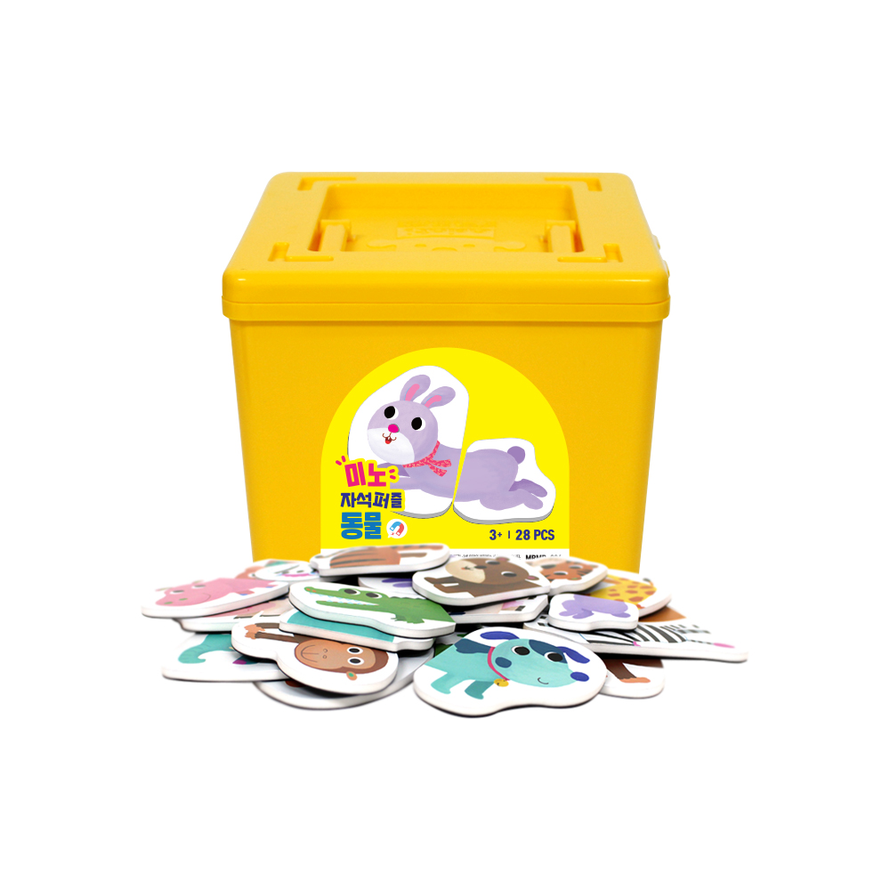 아리아띠 미노 자석퍼즐 동물, 혼합색상, 1세트 18,400원