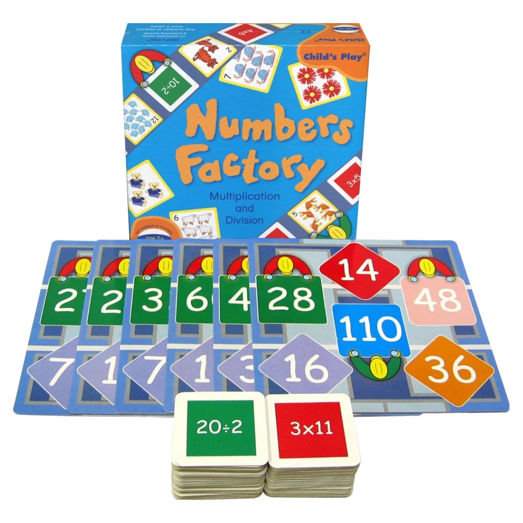 ChildsPlay 숫자 공장 Number Factory 12단 곱셈 나눗셈 보드게임, 1개, 혼합색상 12,670원
