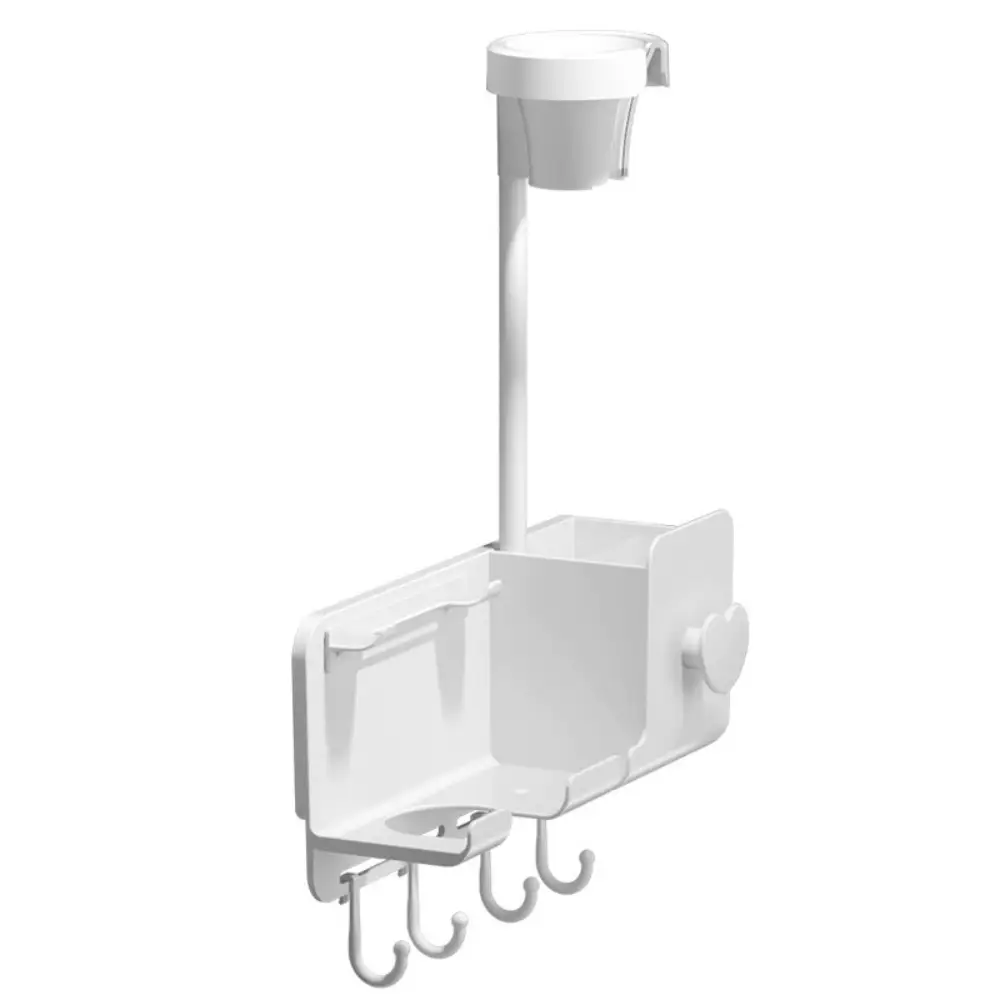 드라이기 거치대 자바라 핸즈프리 수납형 무타공 접착식, 화이트, 1개 14,850원