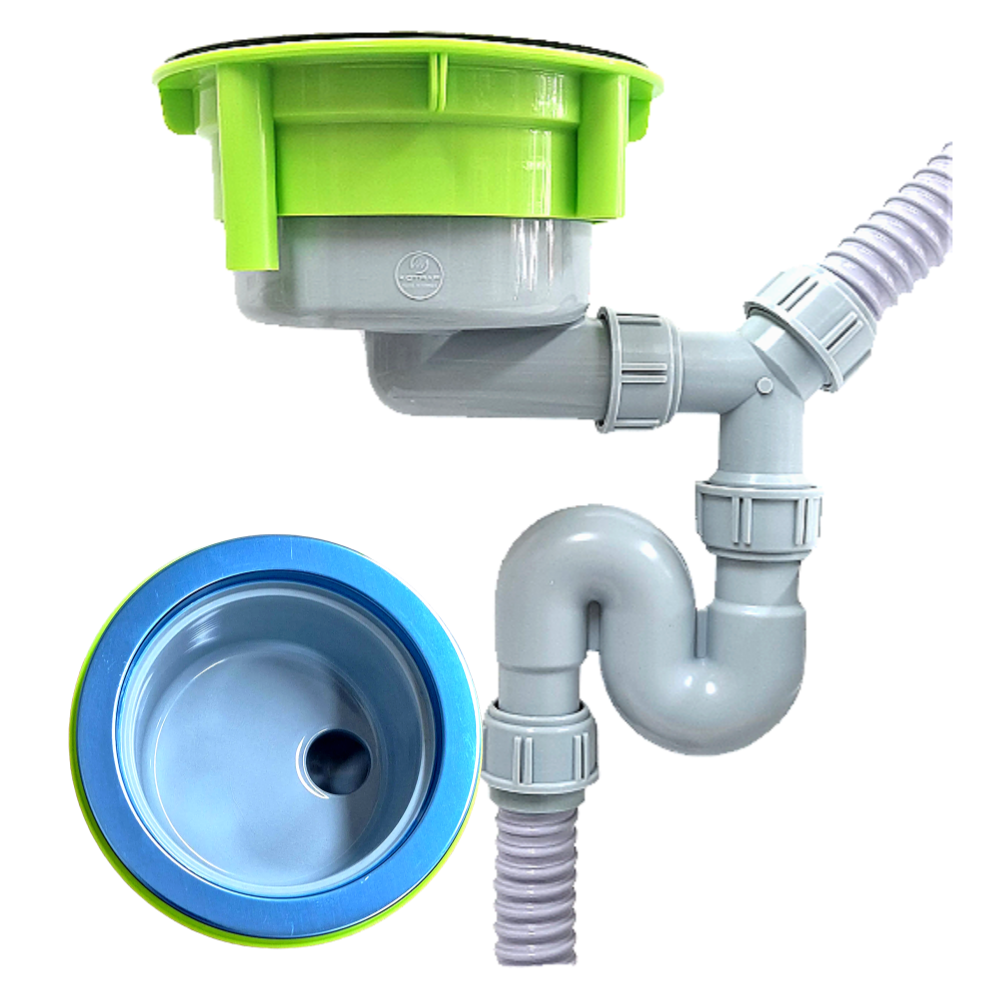 싱크대 대형 엔지 낮은 배수구 세트 S트랩 악취차단 배수통 배수구관교체 지하배수구 코트랩 18,900원