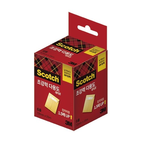 3M)초강력테이프세이빙팩, 1개, 12mm리필6롤/12mmx25m/M322594 24,000원