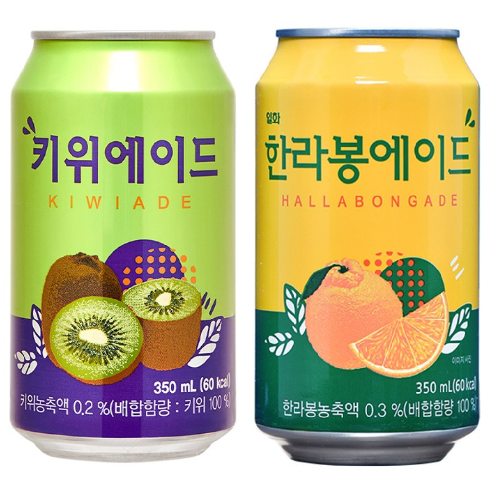 일화 한라봉에이드 키위에이드 각 24캔씩, 350ml, 48개 27,200원